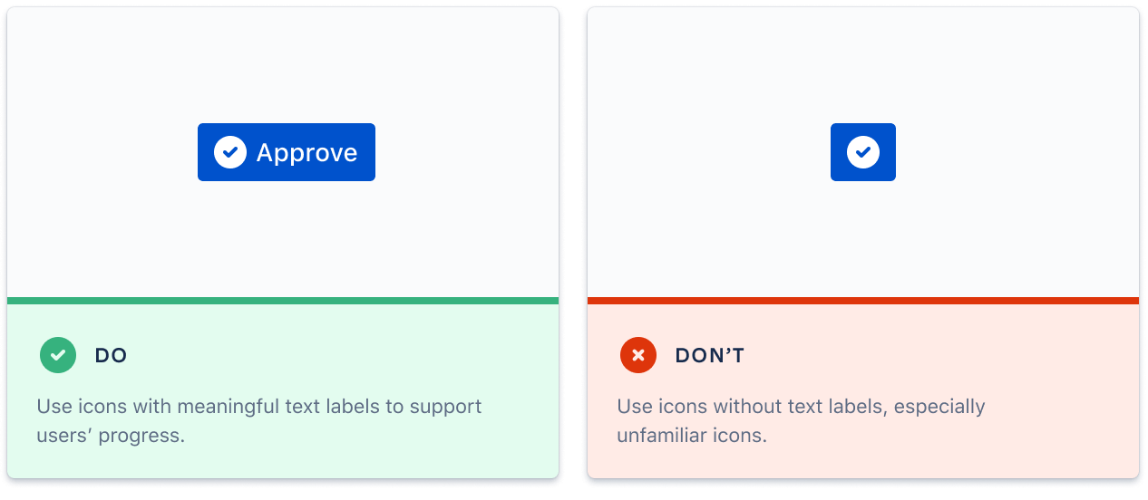 An example of the new iconography guidelines