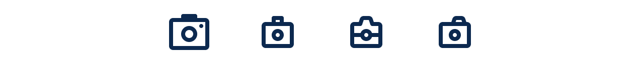 Our brand emerging in the camera icon