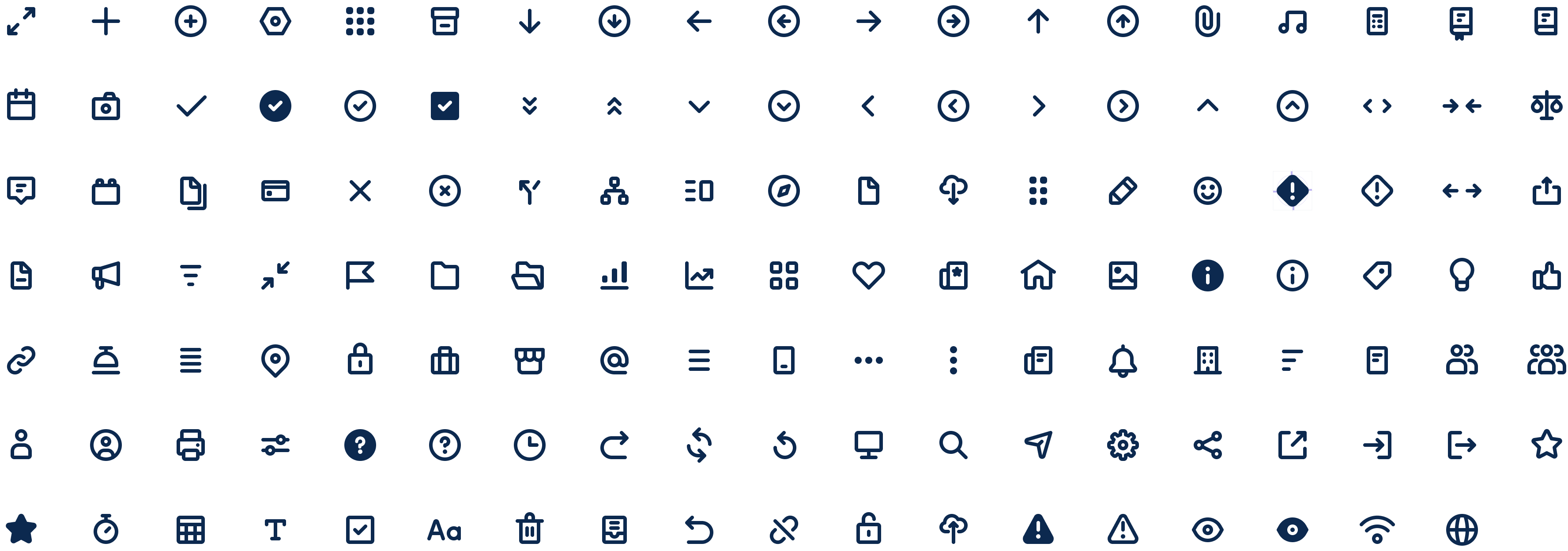 The new iconography set